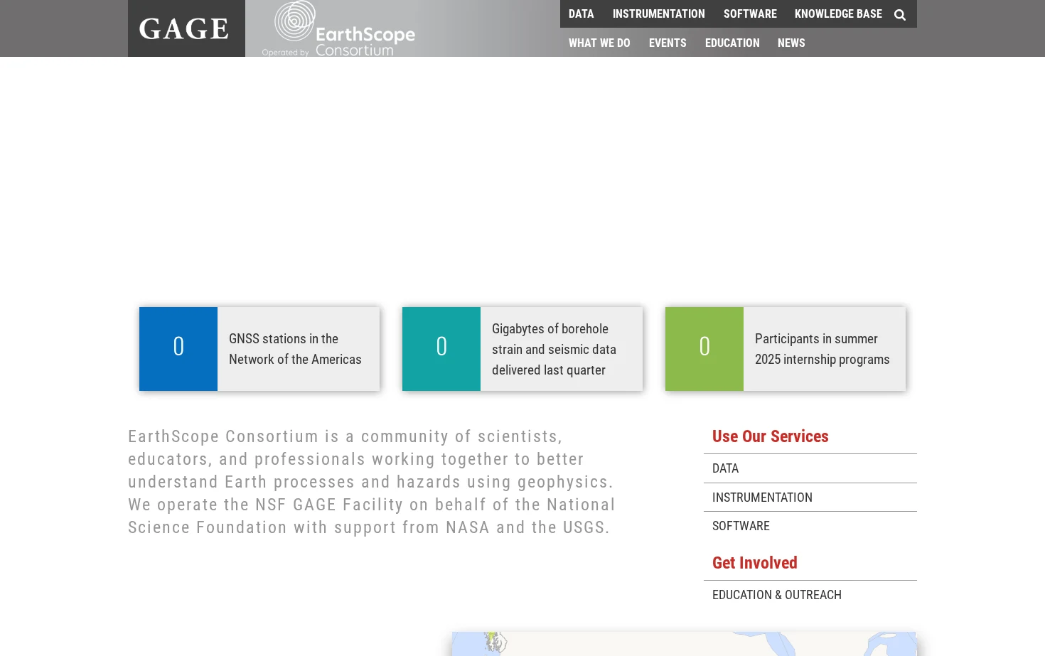NSF GAGE 页面快照